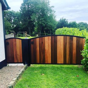 Wood composite garden gate
